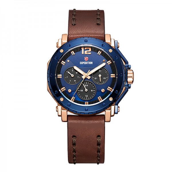 Expedition 6402 Rosegold Blue Leather Lady BFLURBU Expedition 6402 Rosegold Blue Leather Lady BFLURBU